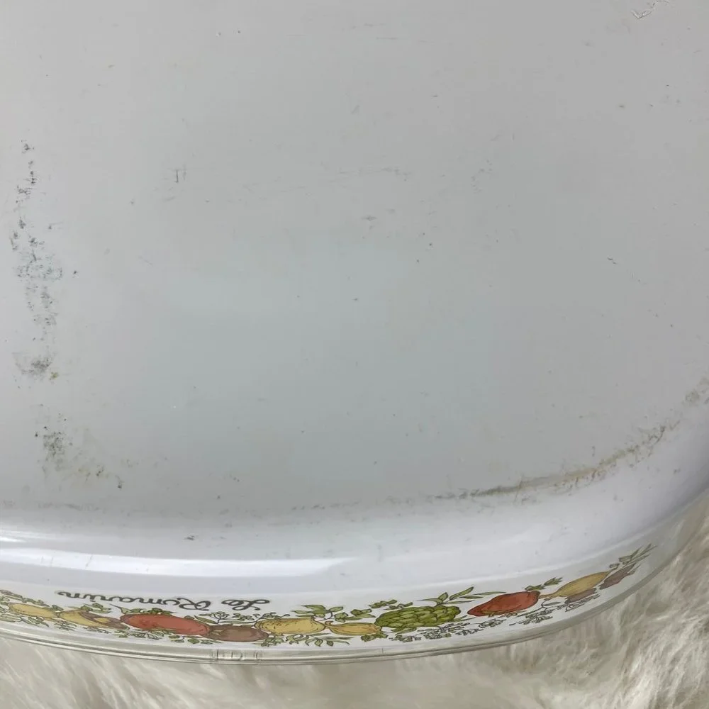 Vintage CORNING WARE Spice of Life La Romarin Large Square 10x10x2 PYREX Cassero